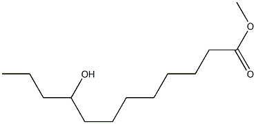9-Hydroxylauric acid methyl ester Structure