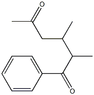 1-Phenyl-2,3-dimethyl-1,5-hexanedione 구조식 이미지