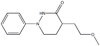 4-(2-Methoxyethyl)-1-phenyltetrahydropyridazin-3(2H)-one Structure