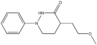 4-(2-Methoxyethyl)-1-phenyltetrahydropyridazin-3(2H)-one 구조식 이미지