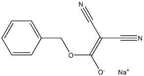 Sodium 1-benzyloxy-2,2-dicyanoethene-1-olate Structure