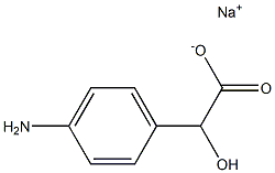 (-)-p-Amino-D-mandelic acid sodium salt 구조식 이미지