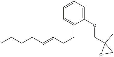 2-(3-Octenyl)phenyl 2-methylglycidyl ether Structure