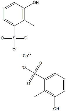 Bis(3-hydroxy-2-methylbenzenesulfonic acid)calcium salt 구조식 이미지