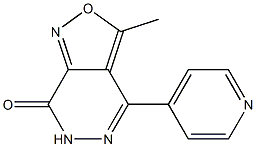 3-Methyl-4-(4-pyridyl)isoxazolo[3,4-d]pyridazin-7(6H)-one 구조식 이미지