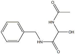 2-Acetylamino-2-hydroxy-N-benzylacetamide 구조식 이미지