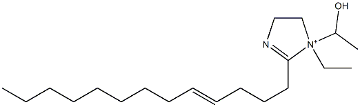 1-Ethyl-1-(1-hydroxyethyl)-2-(4-tridecenyl)-2-imidazoline-1-ium 구조식 이미지