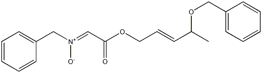 N-Benzyl[(E)-4-benzyloxy-2-pentenyloxycarbonyl]methanimine N-oxide 구조식 이미지