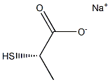 [S,(+)]-2-Mercaptopropionic acid sodium salt Structure