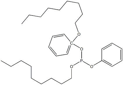 Phosphorous acid 1-(nonyloxy)nonyldiphenyl ester Structure