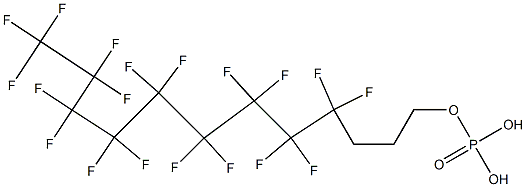 Phosphoric acid hydrogen (4,4,5,5,6,6,7,7,8,8,9,9,10,10,11,11,12,12,12-nonadecafluorododecan-1-yl) ester 구조식 이미지