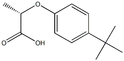 (S)-2-(4-tert-Butylphenoxy)propionic acid 구조식 이미지