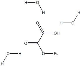 Plutonyl oxalate trihydrate Structure