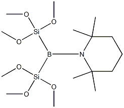 1-[Bis(trimethoxysilyl)boryl]-2,2,6,6-tetramethylpiperidine Structure