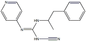 (-)-N-Cyano-N'-(1-methyl-2-phenylethyl)-N''-(4-pyridinyl)guanidine Structure