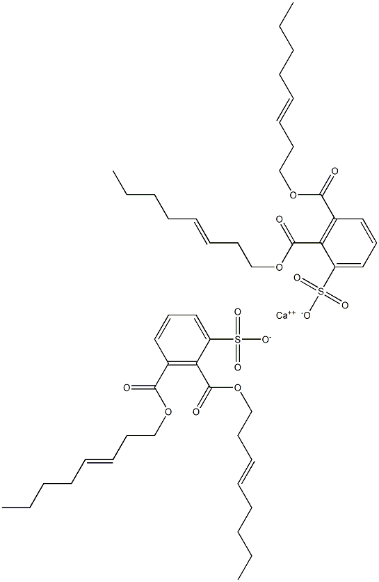 Bis[2,3-di(3-octenyloxycarbonyl)benzenesulfonic acid]calcium salt 구조식 이미지