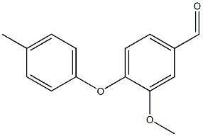 3-Methoxy-4-(4-methylphenoxy)benzaldehyde 구조식 이미지