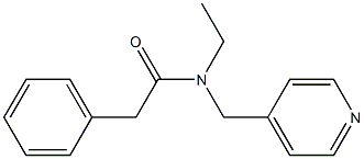 N-Ethyl-N-(4-pyridinylmethyl)phenylacetamide 구조식 이미지