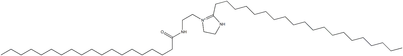 2-Icosyl-1-[2-(nonadecanoylamino)ethyl]-1-imidazoline-1-ium 구조식 이미지