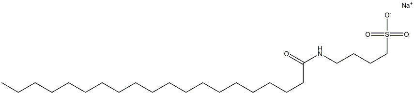 4-[(1-Oxoicosyl)amino]-1-butanesulfonic acid sodium salt 구조식 이미지