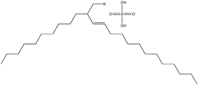 Sulfuric acid 2-decyl-3-pentadecenyl=potassium ester salt Structure