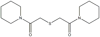 1,1'-[Thiobis(1-oxoethane-2,1-diyl)]bispiperidine 구조식 이미지