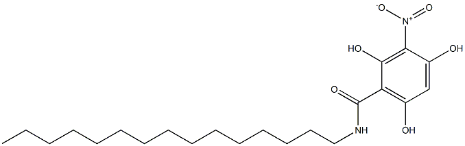 2,4,6-Trihydroxy-3-nitro-N-pentadecylbenzamide 구조식 이미지