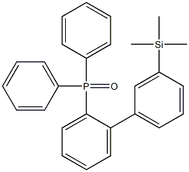 (3'-Trimethylsilylbiphenyl-2-yl)diphenylphosphine oxide Structure