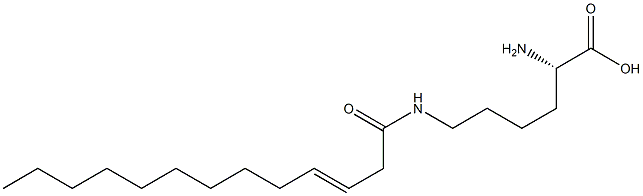 N6-(3-Tridecenoyl)lysine Structure