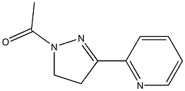 1-Acetyl-3-(2-pyridyl)-4,5-dihydro-1H-pyrazole 구조식 이미지