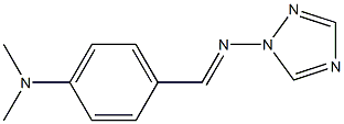 1-(p-Dimethylaminobenzylidene)amino-1H-1,2,4-triazole 구조식 이미지