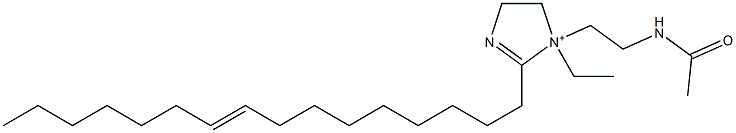 1-[2-(Acetylamino)ethyl]-1-ethyl-2-(9-hexadecenyl)-2-imidazoline-1-ium Structure