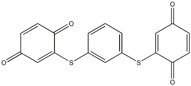 2,2'-(1,3-Phenylenedithio)bis(1,4-benzoquinone) 구조식 이미지
