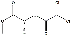 [R,(+)]-2-[(Dichloroacetyl)oxy]propionic acid methyl ester 구조식 이미지