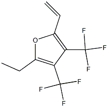 2-Ethenyl-5-ethyl-3,4-bis(trifluoromethyl)furan Structure