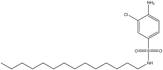 2-Chloro-4-(N-tetradecylsulfamoyl)aniline Structure