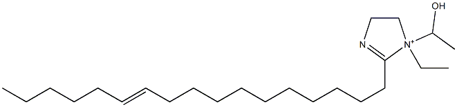 1-Ethyl-2-(11-heptadecenyl)-1-(1-hydroxyethyl)-2-imidazoline-1-ium Structure