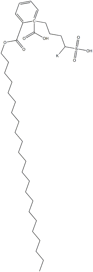 Phthalic acid 1-tricosyl 2-(4-potassiosulfobutyl) ester Structure