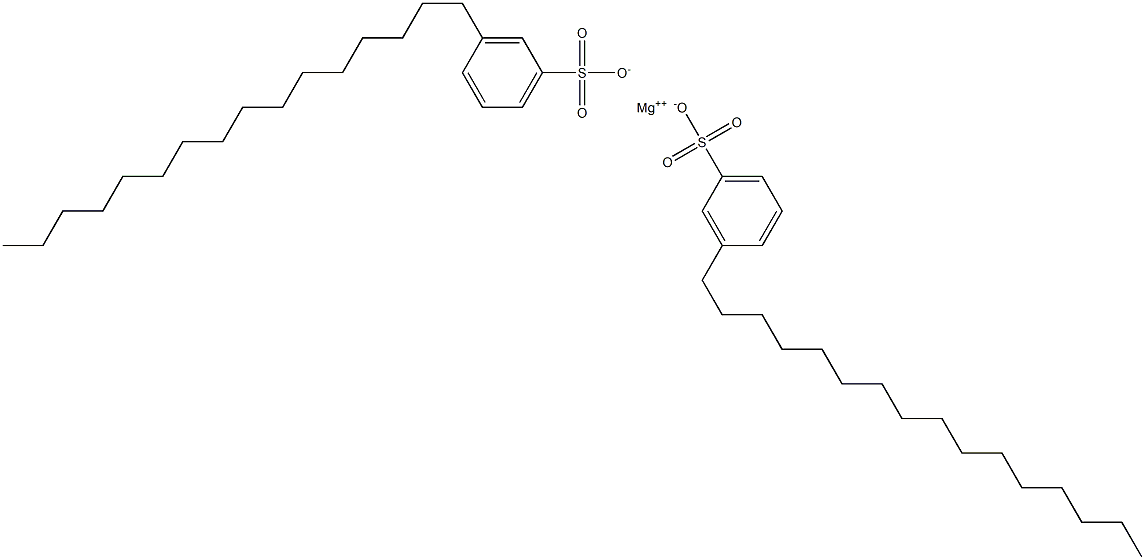 Bis(3-hexadecylbenzenesulfonic acid)magnesium salt 구조식 이미지