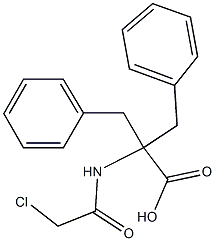 N-(Chloroacetyl)-2,2-dibenzylglycine 구조식 이미지