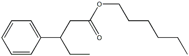 3-Phenylpentanoic acid hexyl ester 구조식 이미지