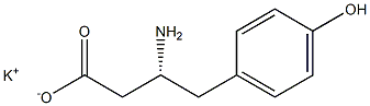 [R,(+)]-3-Amino-4-(p-hydroxyphenyl)butyric acid potassium salt 구조식 이미지