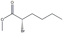 [S,(-)]-2-Bromohexanoic acid methyl ester 구조식 이미지