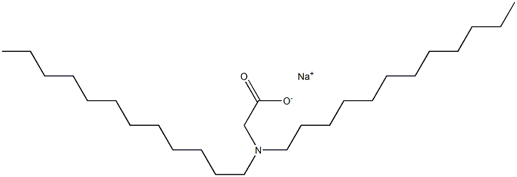 N,N-Didodecylglycine sodium salt Structure