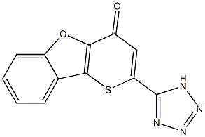 2-(1H-Tetrazol-5-yl)-4H-thiopyrano[3,2-b]benzofuran-4-one 구조식 이미지