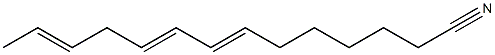 7,9,12-Tetradecatrienenitrile Structure