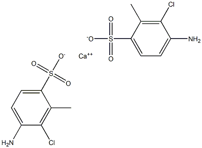 Bis(4-amino-3-chloro-2-methylbenzenesulfonic acid)calcium salt Structure