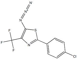 4-(Trifluoromethyl)-2-(4-chlorophenyl)-5-azidothiazole Structure