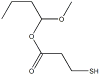 3-Mercaptopropionic acid 1-methoxybutyl ester Structure