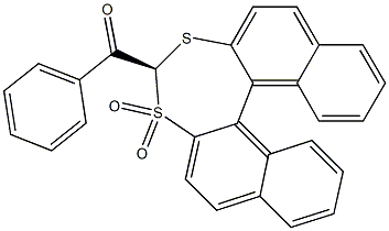 (S)-4-Benzoyldinaphtho[2,1-d:1',2'-f][1,3]dithiepin 3,3-dioxide Structure
